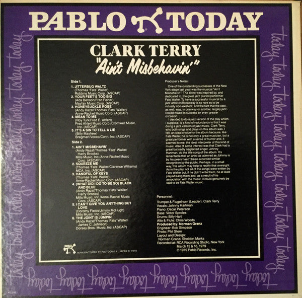 Master Release: Ain't Misbehavin' by Clark Terry