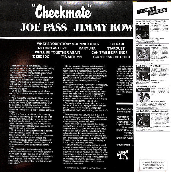 Master Release: Checkmate by Joe Pass