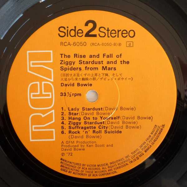 The Rise And Fall Of Ziggy Stardust And The Spiders From Mars = 屈折する星くずの上昇と下降、そして火星から来た蜘蛛の群