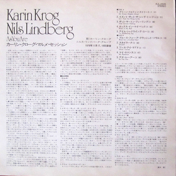 As You Are. The Malmö Sessions