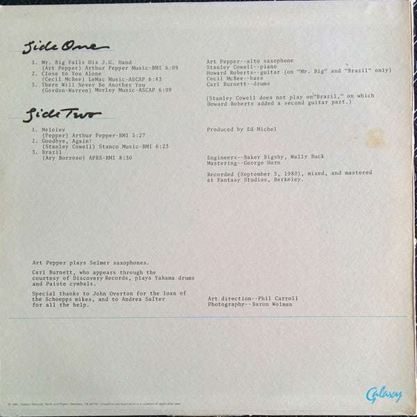 Release: One September Afternoon-Vinyl-US-1981-GXY-5141-2549377