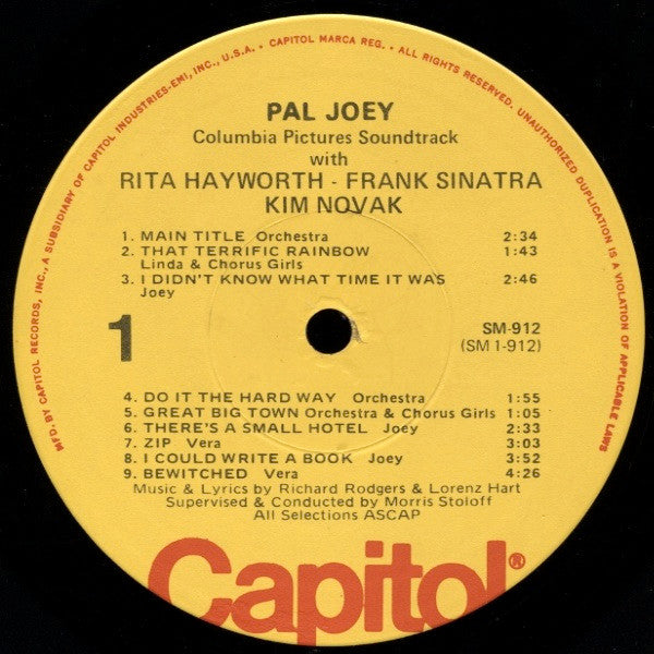 Release: Pal Joey-Vinyl-US-None-SM-912-2675246