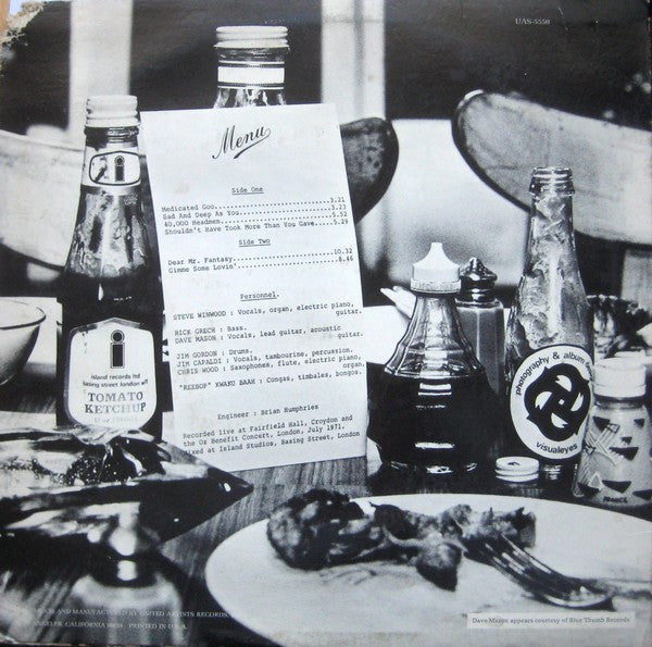Release: Welcome To The Canteen-Vinyl-US-1971-UAS-5550-1602004