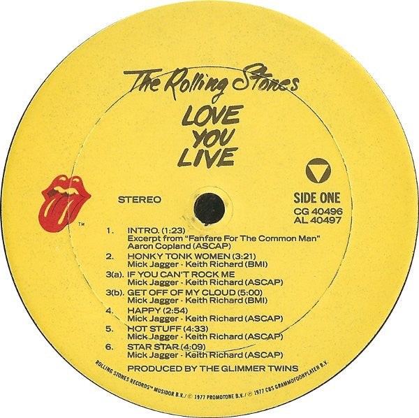Release: Love You Live-Vinyl-US-1986-CG 40496-3029923