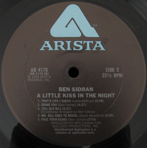 A Little Kiss In The Night