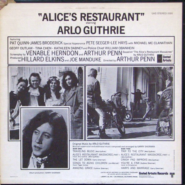 Master Release: Alice's Restaurant (Original Motion Picture Score) by Arlo Guthrie