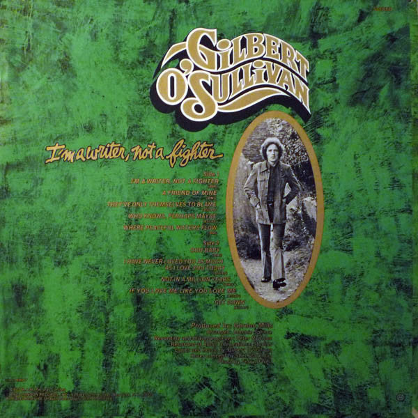 Release: I'm A Writer, Not A Fighter-Vinyl-US-1973-MAM 7-1953426