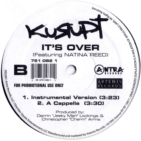 Release: It's Over-Vinyl-US-2001-751 082 1, 751 082 1-2876817