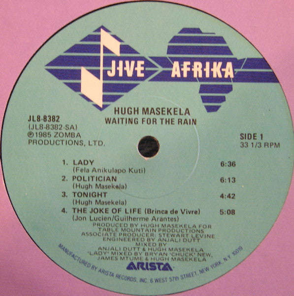 Master Release: Waiting For The Rain by Hugh Masekela