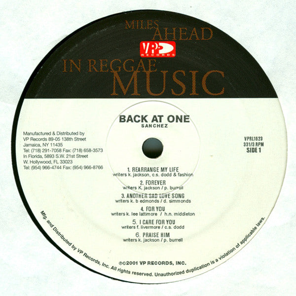 Master Release: The Best Of Sanchez Back At One by Sanchez