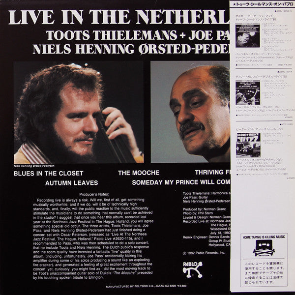 Master Release: Live In The Netherlands by Toots Thielemans