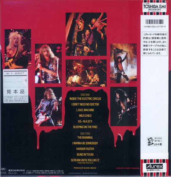 Release: Live... In The Raw-Vinyl-Japan-1987-RP28-5518, CLT-48053-2695610