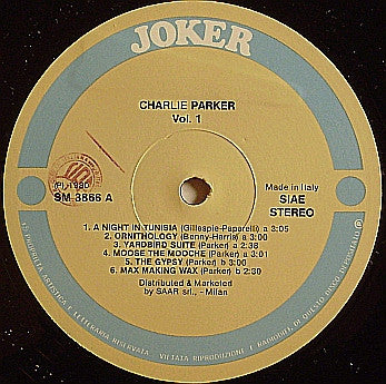 Master Release: Charlie Parker Quartet, Quintet & Septet (Volume 1) by Charlie Parker