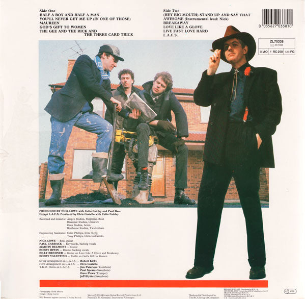 Release: Nick Lowe And His Cowboy Outfit-Vinyl-UK & Europe-1984-ZL 70338-1210231