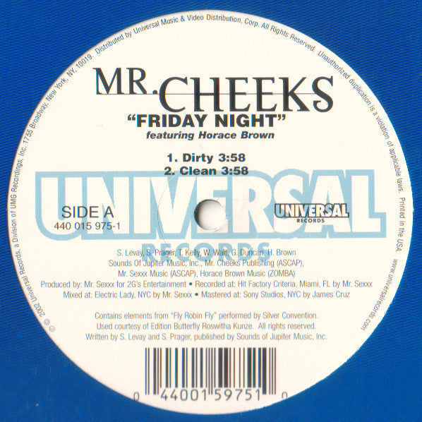 Release: Friday Night-Vinyl-US-2002-440 015 975-1, 440 015 975-1-1617936