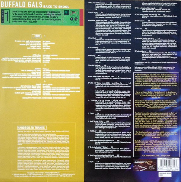 Master Release: Buffalo Gals Back To Skool by Malcolm McLaren