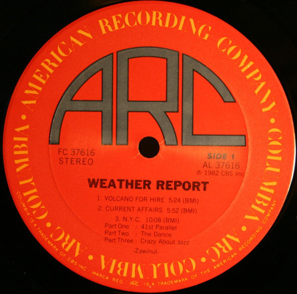Release: Weather Report-Vinyl-US-1982-FC 37616, FC 37616-20257531