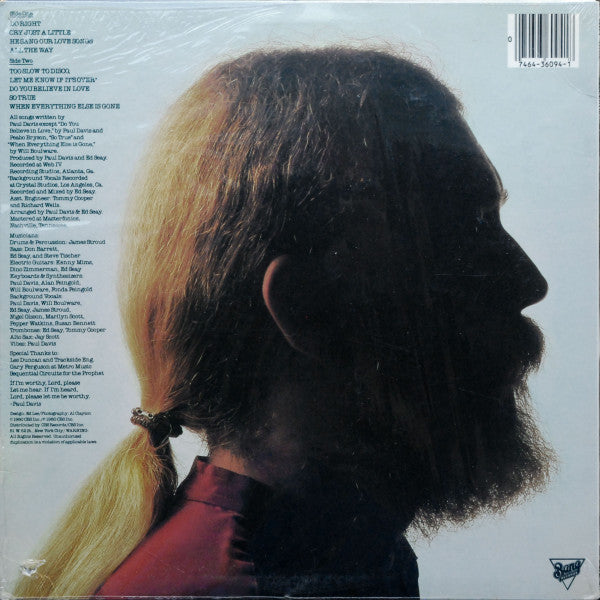 Release: Paul Davis-Vinyl-US-None-JZ 36094-14952513
