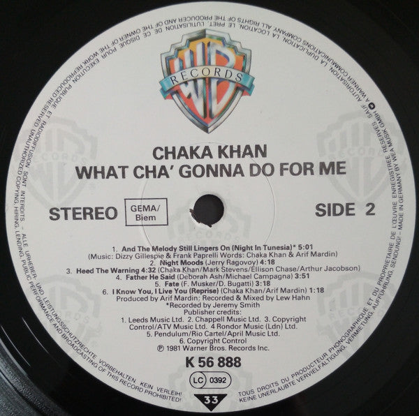 What Cha' Gonna Do For Me