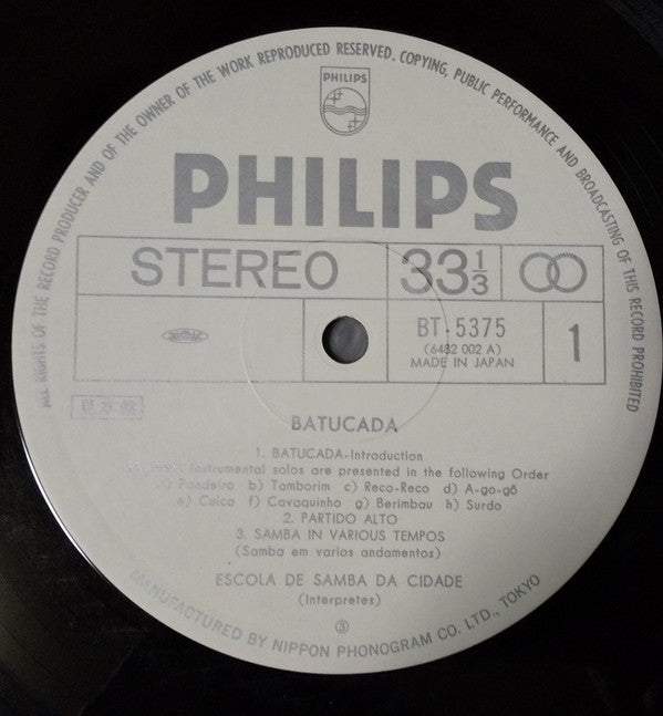 Release: Batucada Nº 3 "The Exciting Rhythm Of The Wild Brazilian Carnival"-Vinyl-Japan-1979-BT-5375-14459003