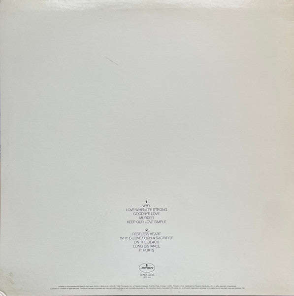 Release: Love Is A Sacrifice-Vinyl-US-1980-SRM-1-3836, 9110.164-28850674