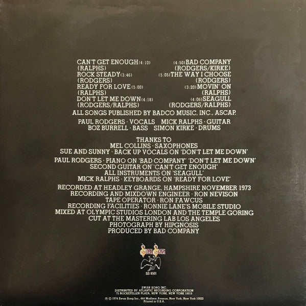 Release: Bad Co-Vinyl-US-1978-SS 8501-15685582