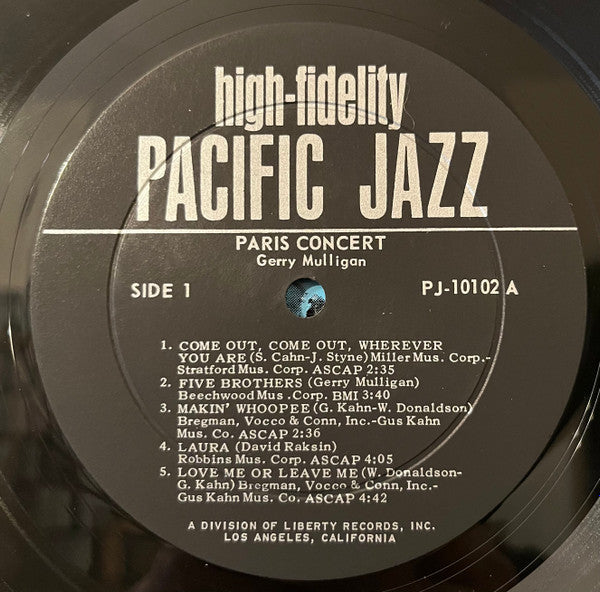 Release: Paris Concert-Vinyl-US-1966-PJ-10102-27934563