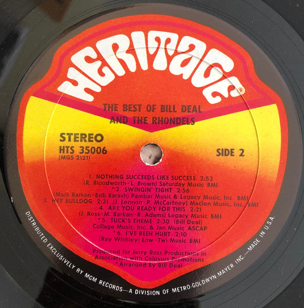 The Best Of Bill Deal & The Rhondels