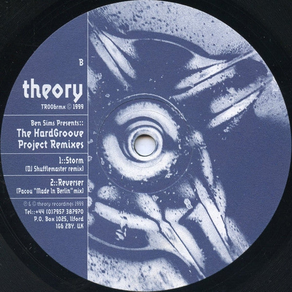 Release: The Hardgroove Project Remixes-Vinyl-UK-1999-TR006rmx-3959