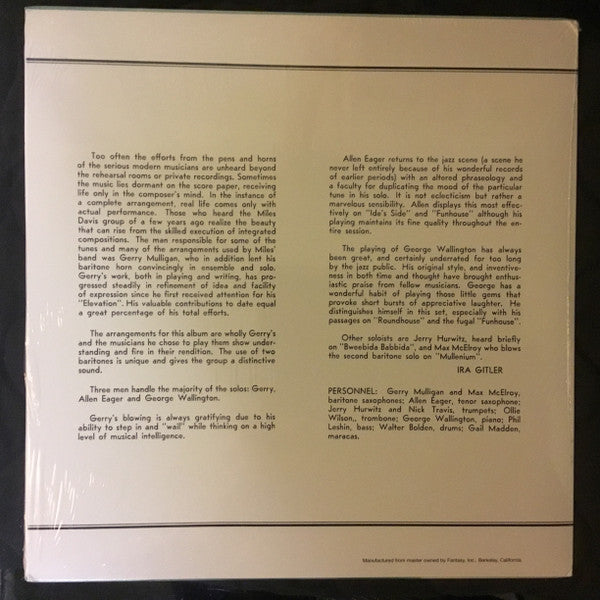 Master Release: The New Sounds by Gerry Mulligan