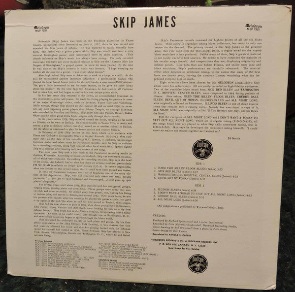 Master Release: Greatest Of The Delta Blues Singers by Skip James
