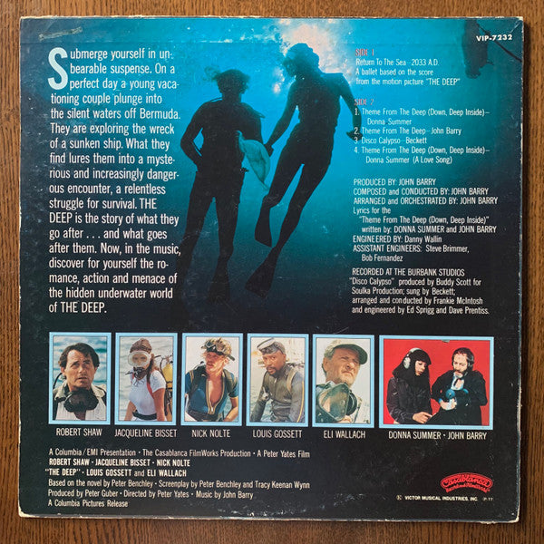 Release: The Deep (Music From The Original Motion Picture Soundtrack)-Vinyl-Japan-1977-VIP-7232, CAB-7001-16146850