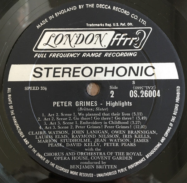 Peter Grimes - Highlights