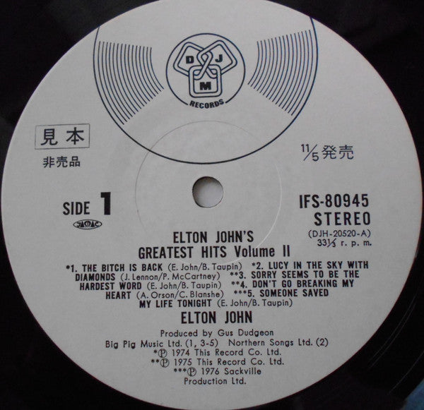 Elton John's Greatest Hits Volume II