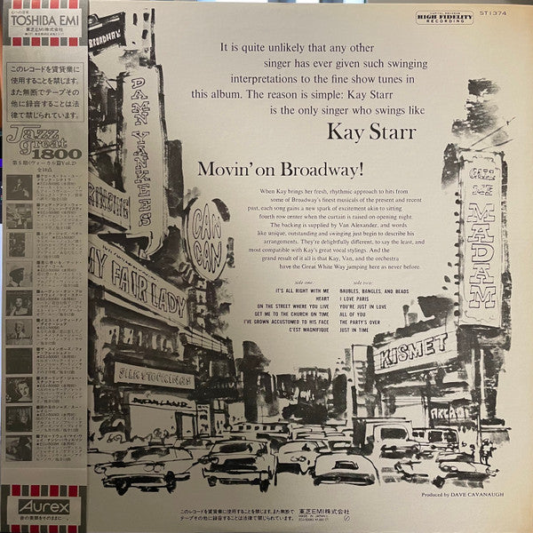 Master Release: Movin' On Broadway by Kay Starr