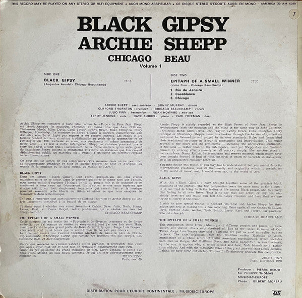 Release: Black Gipsy-Vinyl-France-None-30 AM 6099, 6099-35671588