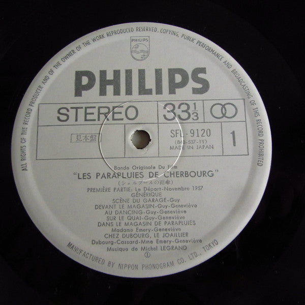 Release: Les Parapluies De Cherbourg-Vinyl-Japan-1973-SFL-9120~1-15010771