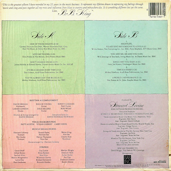 Release: Love Me Tender-Vinyl-US-1982-MCA-5307-19300528