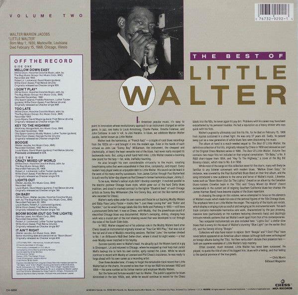 The Best Of Little Walter Volume Two