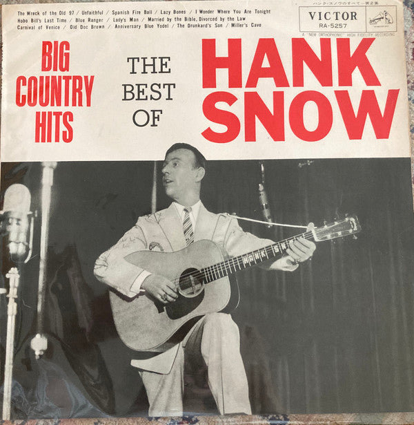 Big Country Hits The Best Of Hank Snow