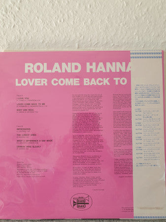 Lover Come Back To Me