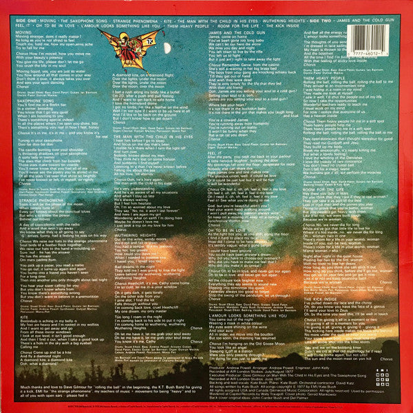 Release: The Kick Inside-Vinyl-US-1987-E1-46012-12338750