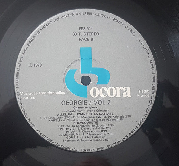 Géorgie : Chants Religieux Vol.2