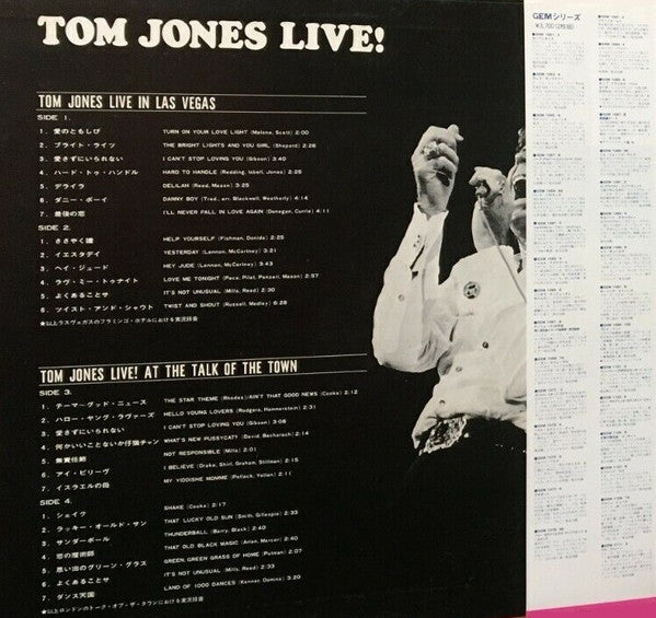 Master Release: Live! by Tom Jones