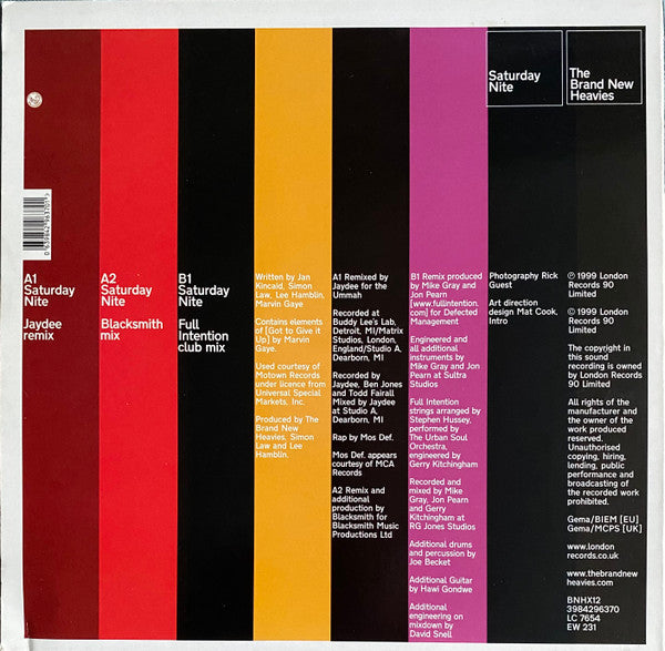 Master Release: Saturday Nite by The Brand New Heavies