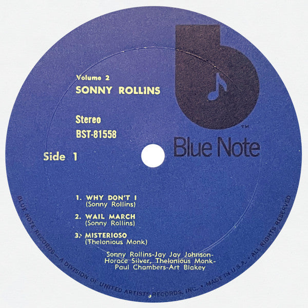 Sonny Rollins Vol. 2 = ソニー・ロリンズ Vol. 2