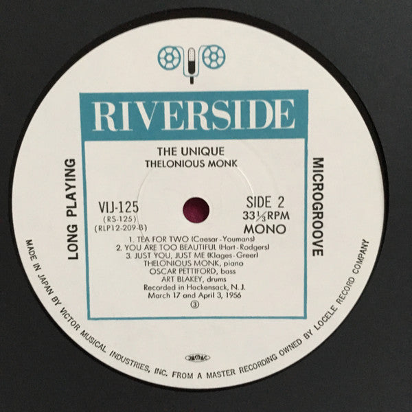 The Unique Thelonious Monk