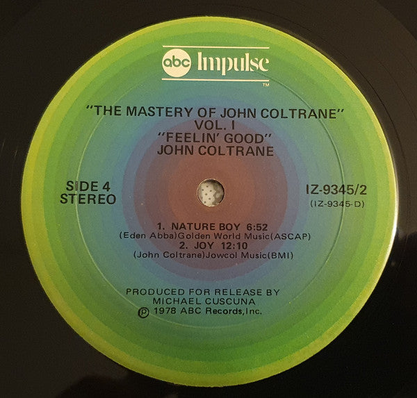 The Mastery Of John Coltrane / Vol. I Feelin' Good
