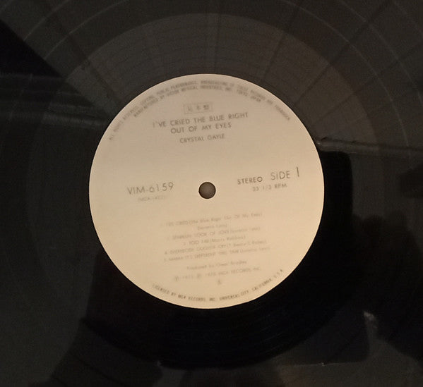 Master Release: I've Cried The Blue Right Out Of My Eyes by Crystal Gayle