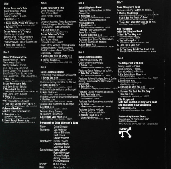 Release: The Greatest Jazz Concert In The World-Box Set, Vinyl-Japan-1975-MW9057~60-14999341